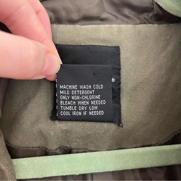 Me Jane Lace Trimmed Utility Jacket Olive Green - Picture 13 of 15